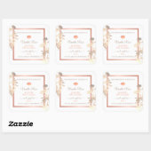 フローラ製品パッケージラベルホワイトローズ金ゴールド スクエアシール (シート)