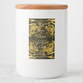 フローラ製品パッケージラベル黄褐色バラ フードラベル (正面)