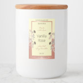 フローラ製品ラベルクリームおよびバラ金ゴールドフレーム フードラベル (正面)