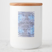 フローラ製品ラベル発光青色バラ フードラベル (正面)