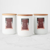 フローラ製品ラベルBurgundyブラックとバラ金ゴールド フードラベル (ボトル)