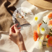 フローラ西の馬蹄写真アーチ赤ちゃんシャワー アクリル招待状