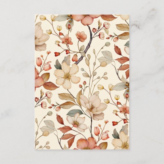 フローラ西カウボーイ結婚ズ エンクロージャーカード (裏面)