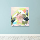 フローラ要素 キャンバスプリント (インサイチュ (ウッドフロア))