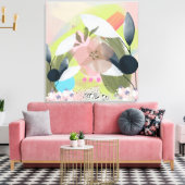 フローラ要素 キャンバスプリント (インサイチュ (リビング))