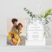 フローラ観葉植物写真結婚式招待状 招待状 (スタンド正面)