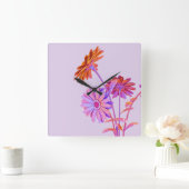 フローラ角壁時計 スクエア壁時計 (ホーム)