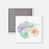 フローラ角磁石 マグネット (正面/裏面)