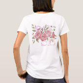 フローラ解剖学的ハートTシャツ – 芸術的 Medical Tシャツ (裏面)