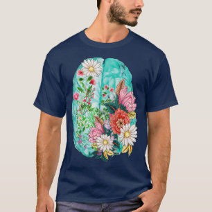 フローラ解剖学的ヒト脳精神保健学会 Tシャツ