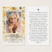 フローラ記念撮影祈りの言葉カード (正面&裏面)