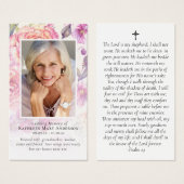 フローラ記念撮影祈りの言葉カード (正面&裏面)