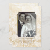 フローラ記念日パーティー写真フレーム 招待状 (正面/裏面)