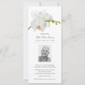 フローラ記憶お祝い写真招待状 招待状 (正面)