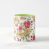 フローラ設計のグリーンコンボマグカップ マグカップ (中央)