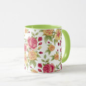 フローラ設計のグリーンコンボマグカップ マグカップ (正面右)