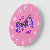 フローラ設計Bianca名、壁時計 ラージ壁時計 (傾斜)