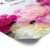 フローラ詩篇23:1主はわたしの羊飼いだ ポスター (角)