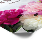 フローラ詩篇23:1主はわたしの羊飼いだ ポスター (角)