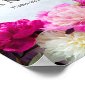 フローラ詩篇23:1主はわたしの羊飼いだ ポスター (角)