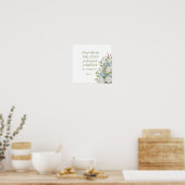 フローラ詩編107:1キャンバス印刷 ポスター (キッチン)