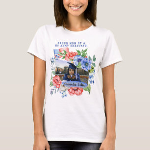 フローラ誇りを持ったの母軍隊大学院写真 Tシャツ