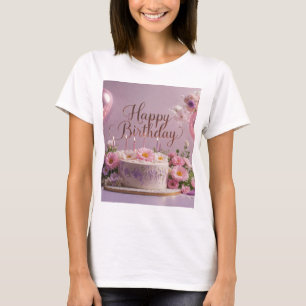 フローラ誕生日の豪華エレガントな贅沢 Tシャツ