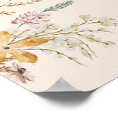 フローラ誕生日ウェルカムポスター ポスター (角)