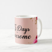 フローラ誕生日カウントダウンピンクコーヒーティーカップマグカップ コーヒーマグカップ (正面右)