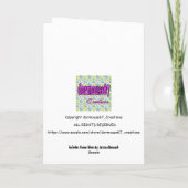 フローラ誕生日カードおばあちゃん カード (裏面)