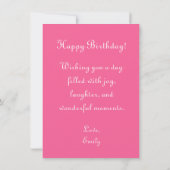 フローラ誕生日カード (裏面)