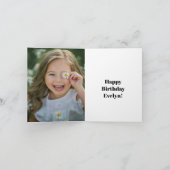 フローラ誕生日カード カード (内部)