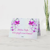 フローラ誕生日カード カード (裏面)