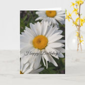 フローラ誕生日グリーティングカード カード (黄色い花)