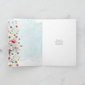 フローラ誕生日グリーティングカード サンキューカード (内部)