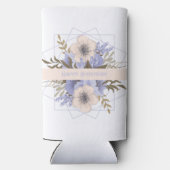 フローラ誕生日ピーチバイオレットファイブペタルワイルドバラ スリム缶クーラー (裏面)