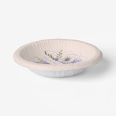 フローラ誕生日ピーチバイオレットファイブペタルワイルドバラ ペーパーボウル (傾斜あり)