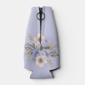 フローラ誕生日ピーチバイオレットファイブペタルワイルドバラ ボトルクーラー (裏面)