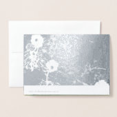 フローラ誕生日フォイルカード付き/文字 箔カード (裏面封筒付き)