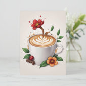 フローラ誕生日ブランチの招待 招待状 (スタンド正面)