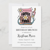 フローラ誕生日ブランチの招待 招待状 (正面)