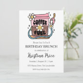 フローラ誕生日ブランチの招待 招待状 (スタンド正面)