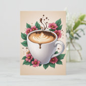 フローラ誕生日ブランチの招待 招待状 (スタンド正面)