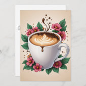 フローラ誕生日ブランチの招待 招待状 (正面/裏面)