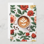 フローラ誕生日ブランチの招待 招待状 (正面/裏面)