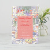 フローラ誕生日ブランチ招待状 招待状 (スタンド正面)