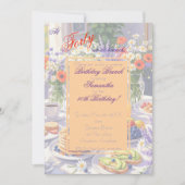 フローラ誕生日ブランチ招待状 招待状 (正面)