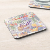 フローラ誕生日ブランチ樹脂 コースター (左側)