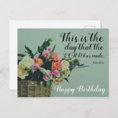 フローラ誕生日今日 ポストカード (正面/裏面)