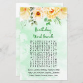 フローラ誕生日単語検索ゲーム (正面/裏面)